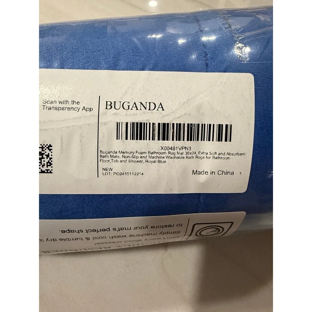 Buganda Memory Foam Bath Mat, 35.4